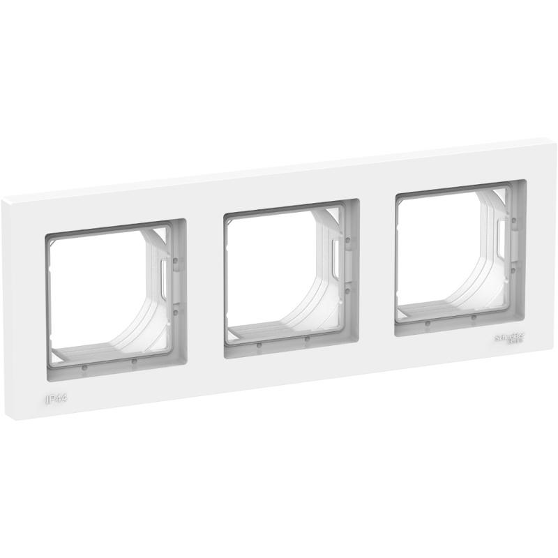 AtlasDesign Aqua Рамка 3-ая, IP44, Белый | ATN440103 | SE — Systeme Electric