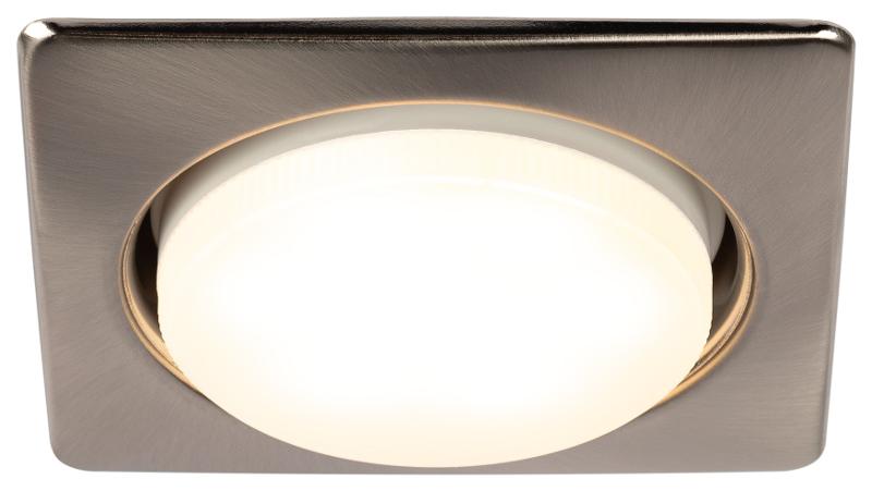 Светильник встраиваемый точечный под лампу GX53 KL71 SN /1 (к) квадр., 220V, 13W, сатин никель | Б0048959 | ЭРА — миниатюра 3
