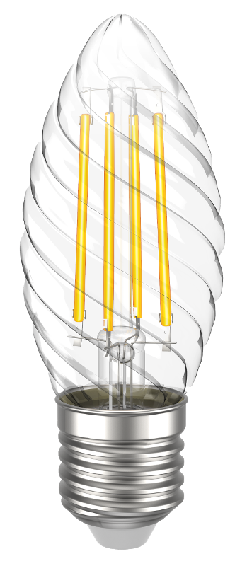 Лампа светодиодная LED CT35 свеча вит. 5Вт 230В 4000К E27 серия 360° | LLF-CT35-5-230-40-E27-CL | IEK — миниатюра 2