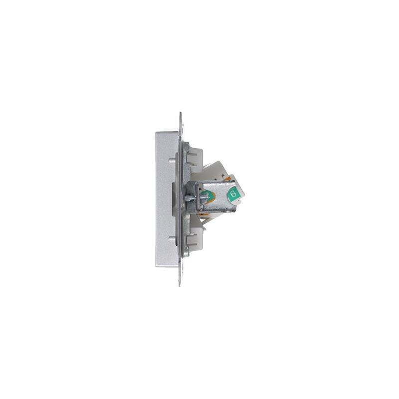 AtlasDesign Алюминий Розетка компьютерная RJ45, механизм | ATN000383 | SE — миниатюра 2
