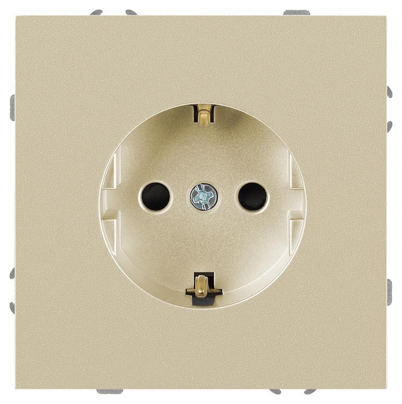 Розетка Galaxy 15-2101-04 c заземлением 2P+E Schuko 16А-250В IP20 шампань | Б0070625 | ЭРА — ЭРА (Энергия света)