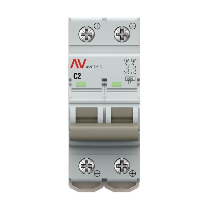 Выключатель автоматический двухполюсный AV-6 DC 2А C 6кА AVERES | mcb6-DC-2-02C-av | EKF — миниатюра 9