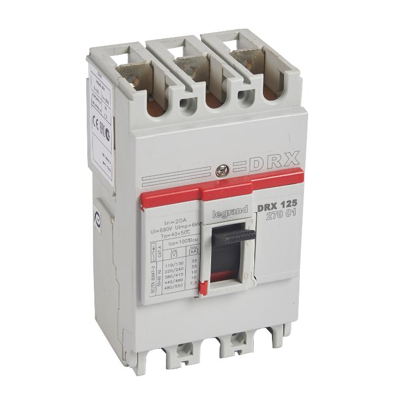 DRX125 термомагнитный 20A 3П 10KA | 027001 | Legrand — Legrand