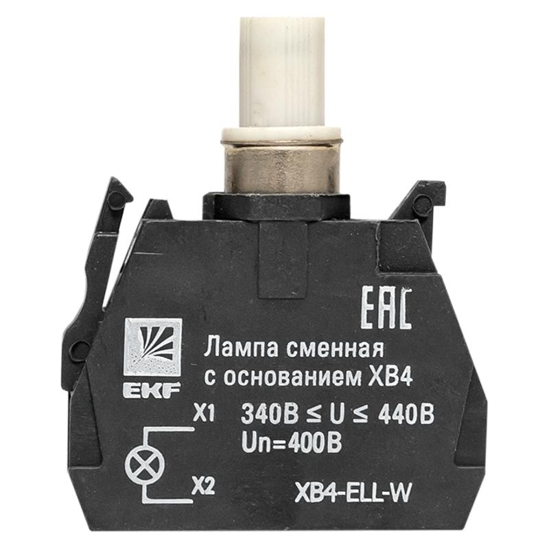 Лампа сменная c основанием XB4 белая  400В EKF PROxima  |  XB4-ELL-W |  EKF  — миниатюра 5