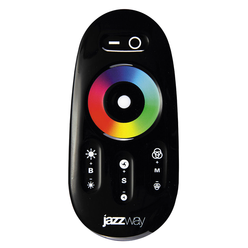 Контроллер для светодиодной ленты LED RGB PRC-4000RF 216/432Вт 12/24В IP20 черный | 1019295 | Jazzway — Jazzway