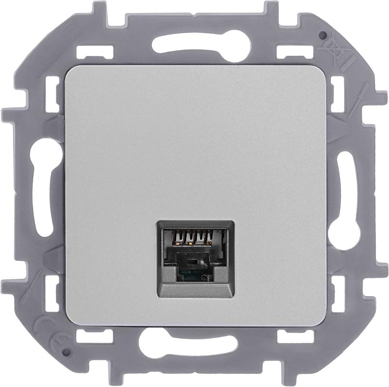 Inspiria Алюминий Розетка компьютерная RJ45 С/У категория 5e UTP — миниатюра 3