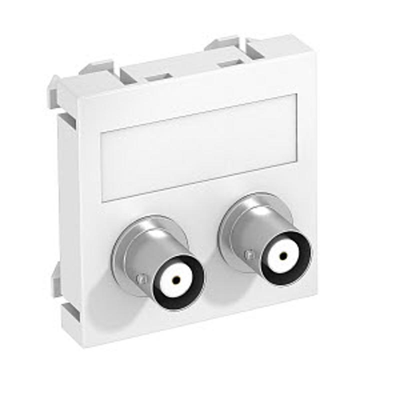 Мультимедийная рамка Audio-BNC Modul45 (черный) (MTG-2BC F SWGR1) | 6105093 | OBO Bettermann — миниатюра 2
