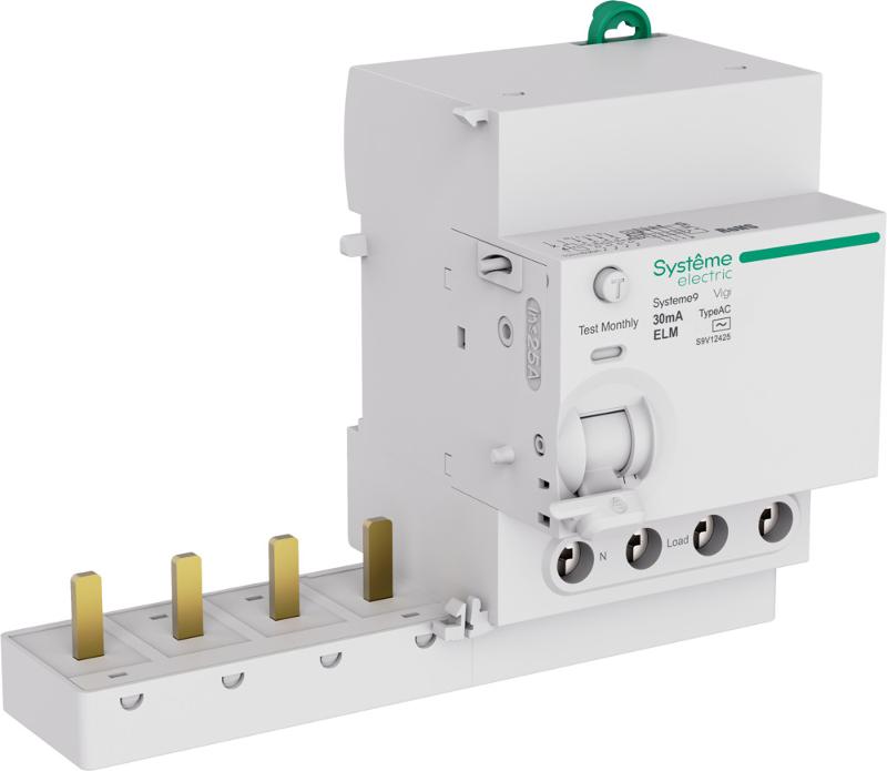 Systeme9 Блок диф. тока (БДТ) 25A 4P 30мА Тип-AC 400В | S9V12425 | SE — Systeme Electric