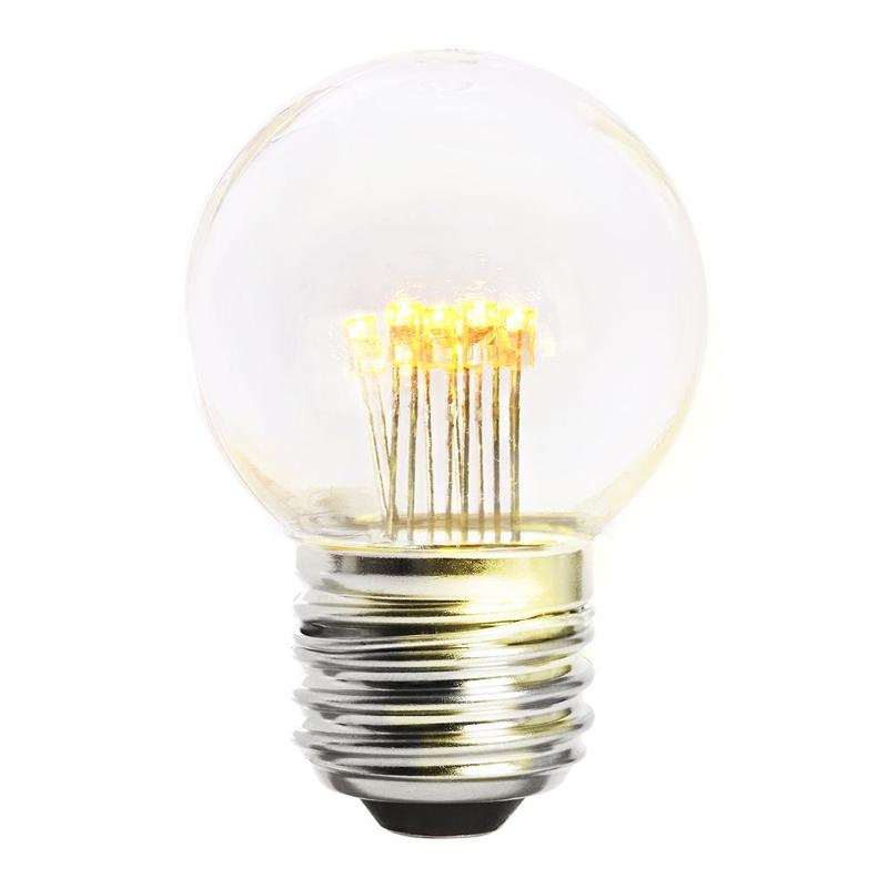 Лампа светодиодная, (1W) 230V E27 2700K G45 прозрачая, LB-378 | 41918 | FERON — миниатюра 3
