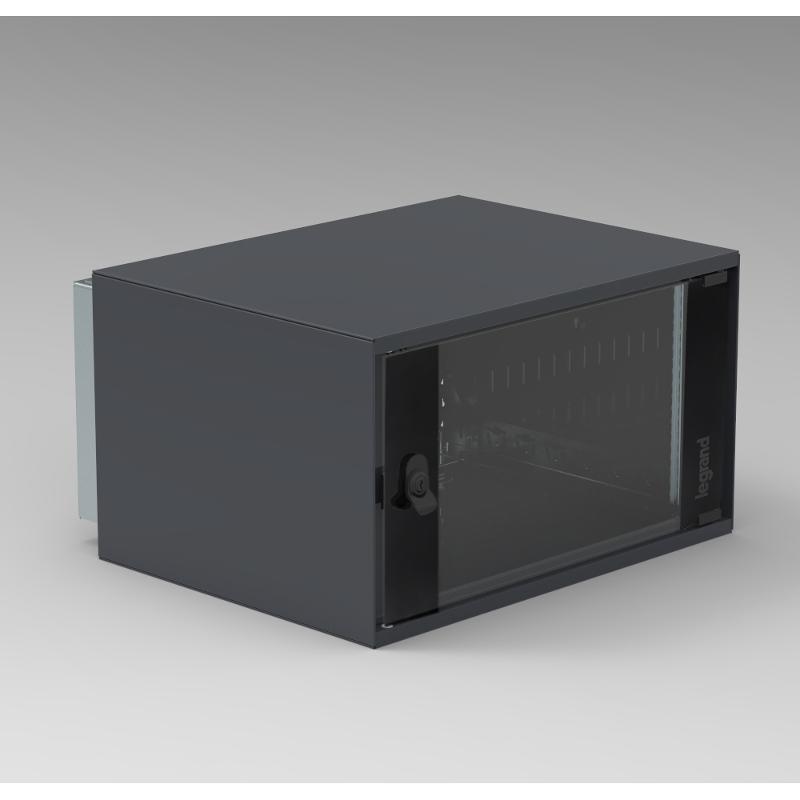 Шкаф настенный 19" - 15U - 600x625x742 мм - стеклянная дверь | 446186 | Legrand — Legrand