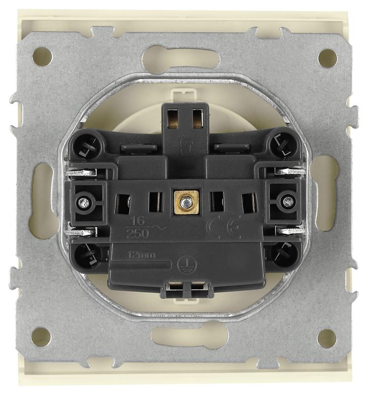 Розетка Arktik 16-2102-02 с заземлением 2P+E Schuko со шторками 16А-250В слоновая кость | Б0070425 | ЭРА — миниатюра 4