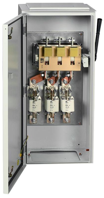 Ящик с рубильником и предохранителем ЯРП-630А-1 У1 IP54 | YARP-630-1-54 | IEK — IEK (ИЭК)