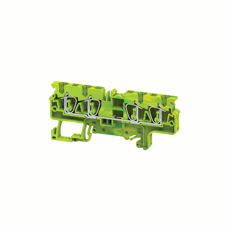 Клемма заземляющая пружинная OptiClip CXG-4-QUATTRO-PE-I-(0,2-4)-PEN | 331831 | КЭАЗ — КЭАЗ (Курский электроаппаратный завод)