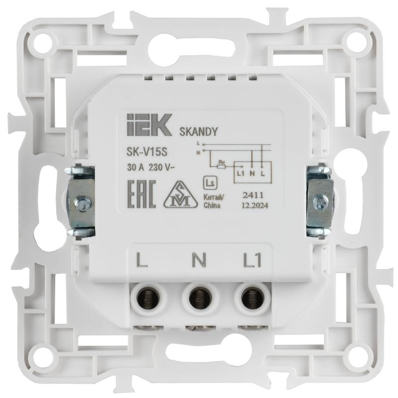 SKANDY Выключатель карточный 30А SK-V15S серебряный  | SK-V11-0-10-K23 | IEK — миниатюра 6