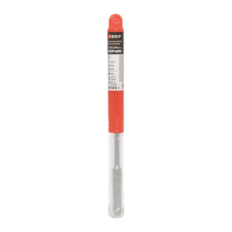 Бур по бетону SDS-plus 10х210 мм (4 резца)  Professional | db-10-210-4x4-ue | EKF — миниатюра 7