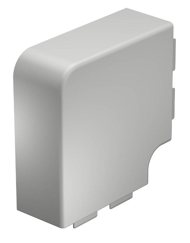 Крышка плоского угла кабельного канала WDK 60x130 мм (ПВХ,светло-серый) (WDK HF60130LGR) | 6183433 | OBO Bettermann — OBO Bettermann