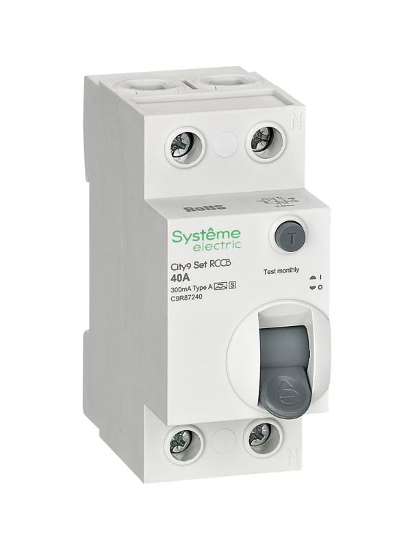 City9 Set ВДТ 40А 2P 300мА A-S 230В | C9R87240 | SE — Systeme Electric