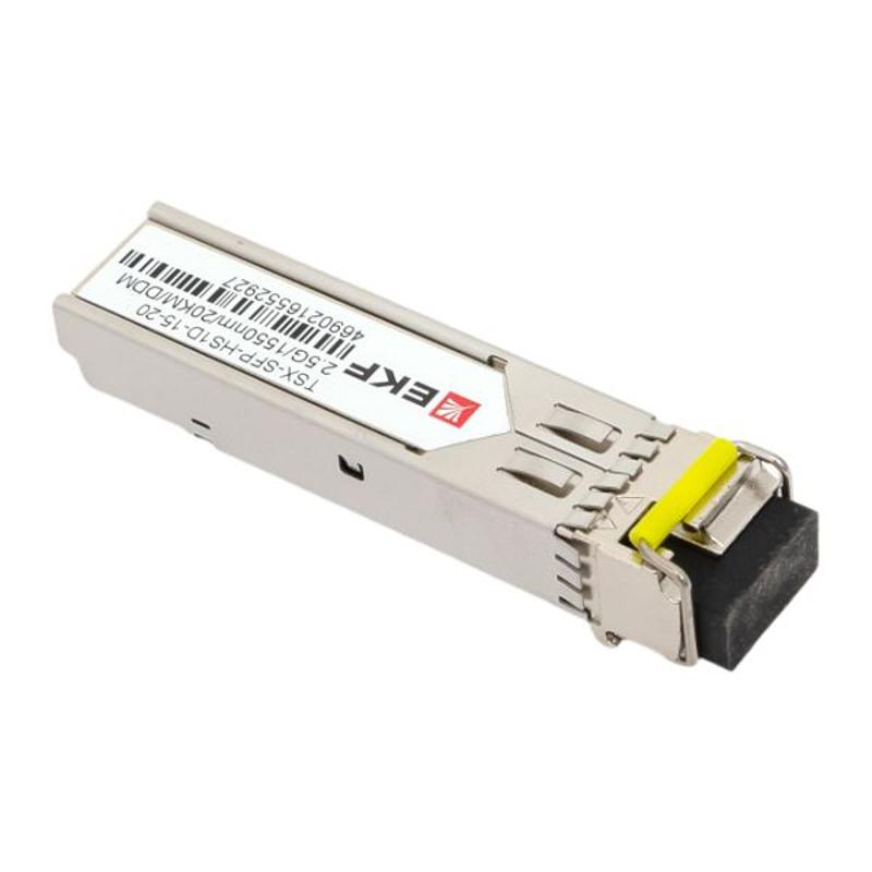 SFP модуль 2,5 Гбит одинарное одномодовое оптоволокно 1550нм дальность 20км TSX |TSX-SFP-HS1D-15-20|EKF — миниатюра 12