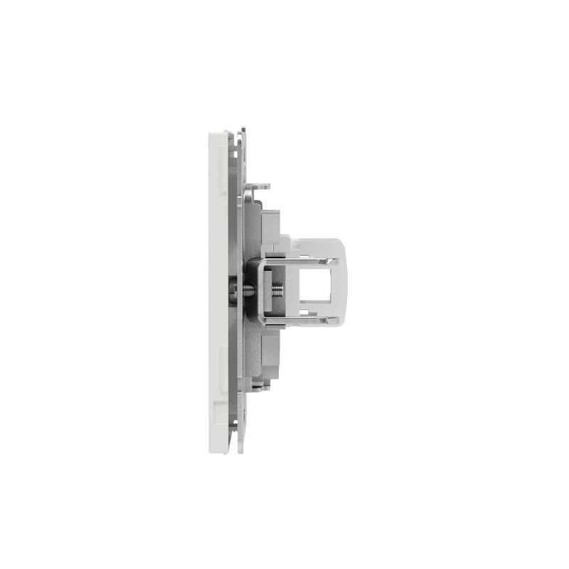Компьютерная розетка RJ-45 без шторки, кат.6А одинарная,KANT, белый песок | 7010673 | DKC — миниатюра 4