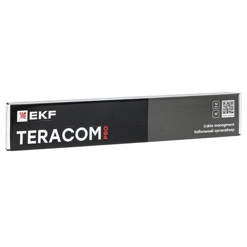 Кабельный органайзер TERACOM PRO 1U 5 колец серый|TRP-1CO-5R-M-GR|EKF — миниатюра 5