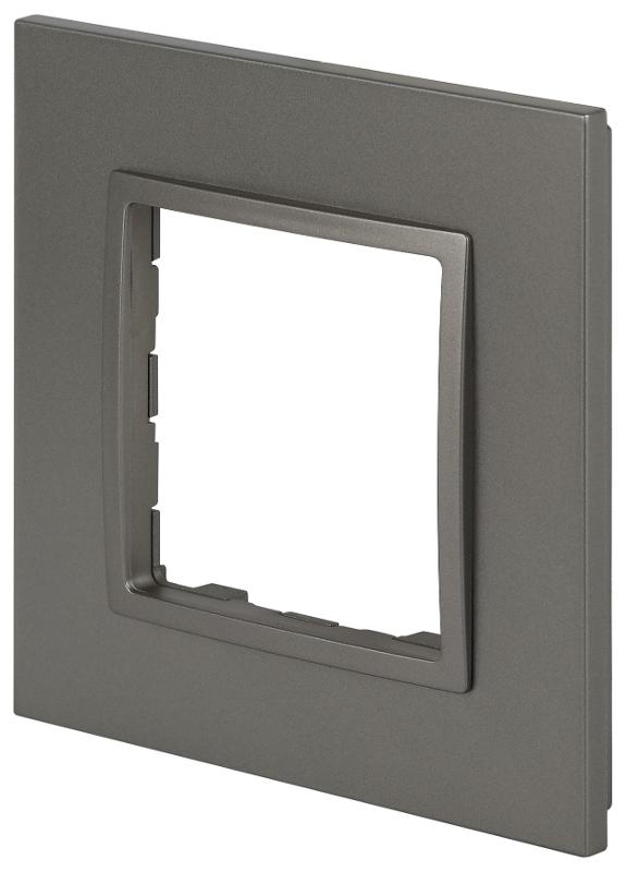 Рамка для розеток и выключателей Elegance 14-5011-16 Classic, на 1 пост, титан | Б0065823 | ЭРА — миниатюра 3