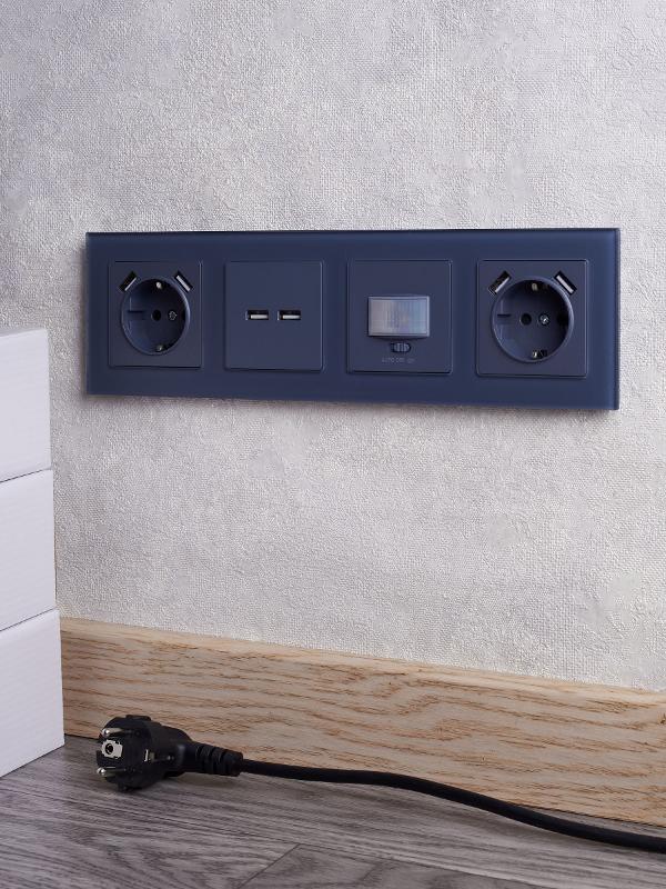 BRITE Розетка USB A+A 3,1А РЮ10-1-БрМ маренго | BR-U21-D31-K35 | IEK — миниатюра 8