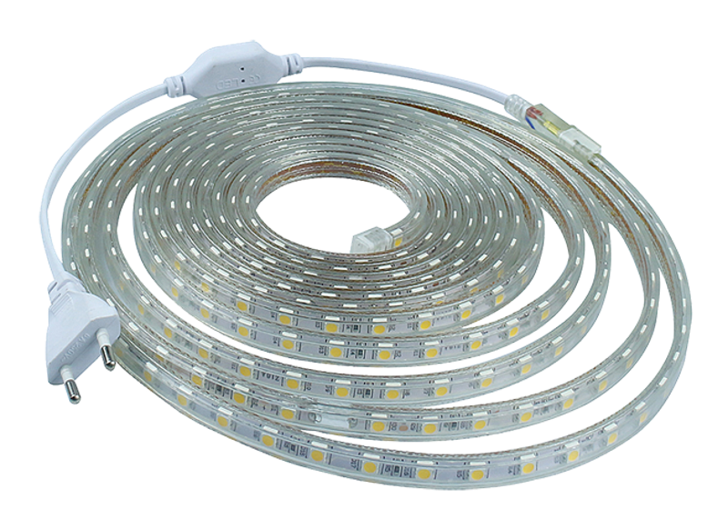 Лента светодиодная LED MVS-2835/60-IP68-220V-  WW - 1m (теплый белый) | 5004269 | Jazzway — миниатюра 2