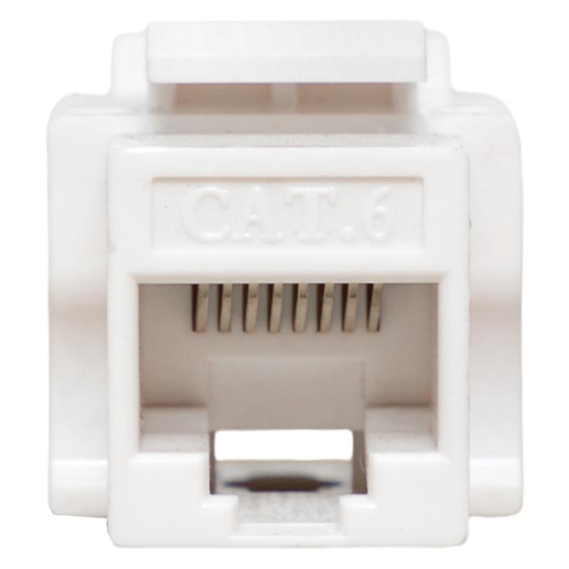 Модуль Keystone TERACOM PRO Cat.6 RJ-45 неэкранированный 110 IDC 90 градусов белый | TRP-KSTN-90D-6UTP-WH | EKF — миниатюра 2