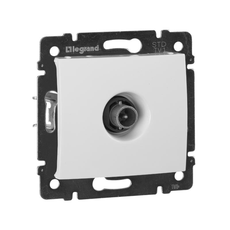 Valena Белый Розетка TV единственная 1,5 дБ | 774429 | Legrand; замена на арт. ИЭК 6942841 — Legrand