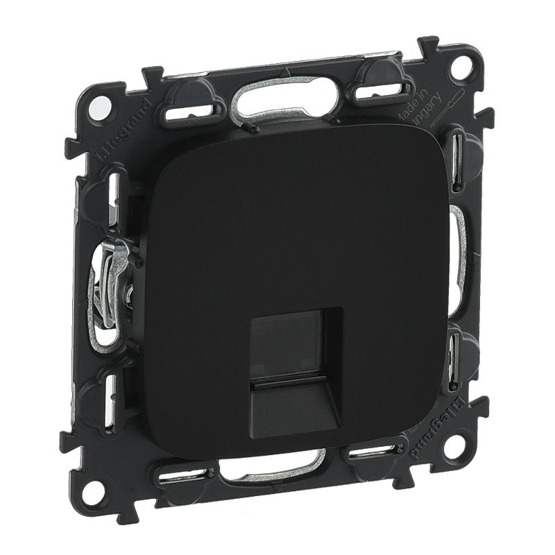 Valena ALLURE DIY Антрацит Розетка комп(RJ45) 1-ая 5 кат UTP | 753950 | Legrand — Legrand
