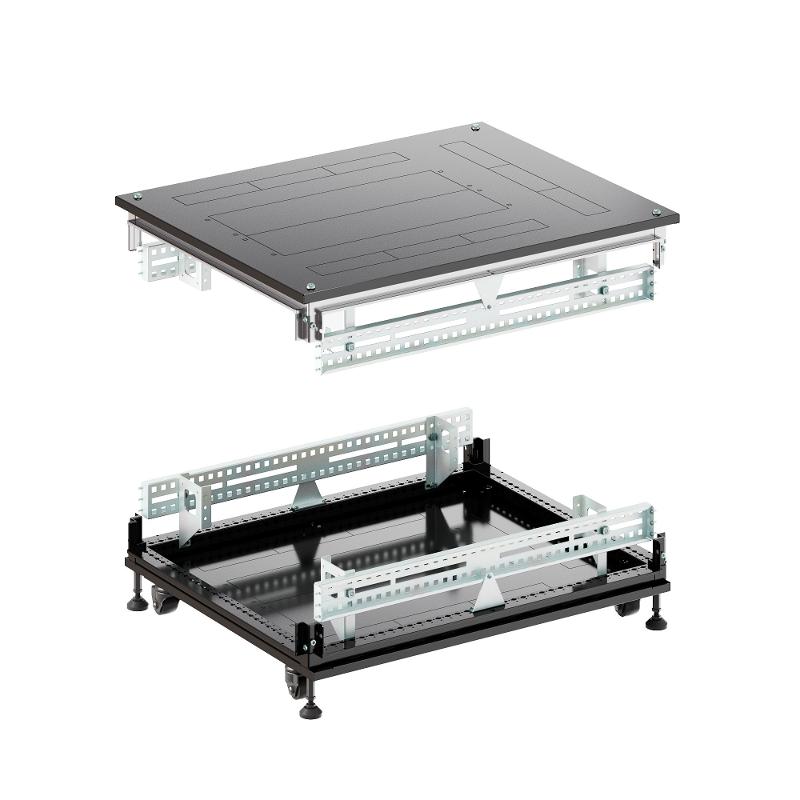Крыша основание преперфорированные IT-CQE 800x600, RAL9005 | RBIT806F | DKC — миниатюра 1