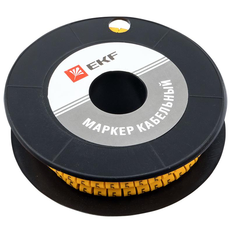 Маркер-кабельный 6,0кв.мм "2"(500шт.) (ЕС-3) EKF PROxima | plc-KM-6-2 | EKF — миниатюра 2
