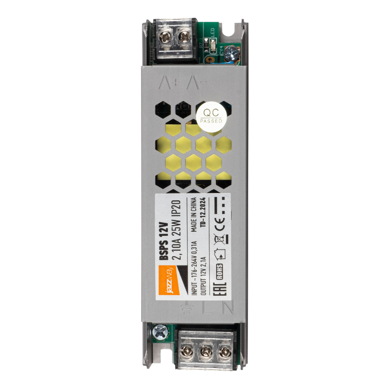 Драйвер для светодиодной ленты BSPS 12V2,10A=25W IP20 3 г.гар. | .3329341A | Jazzway — Jazzway