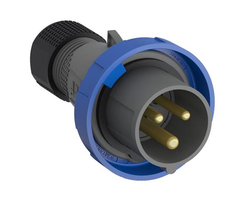 Вилка кабельная Easy&Safe 216EP6W, 16А, 2P+E, IP67, 6ч|2CMA101072R1000| ABB — ABB