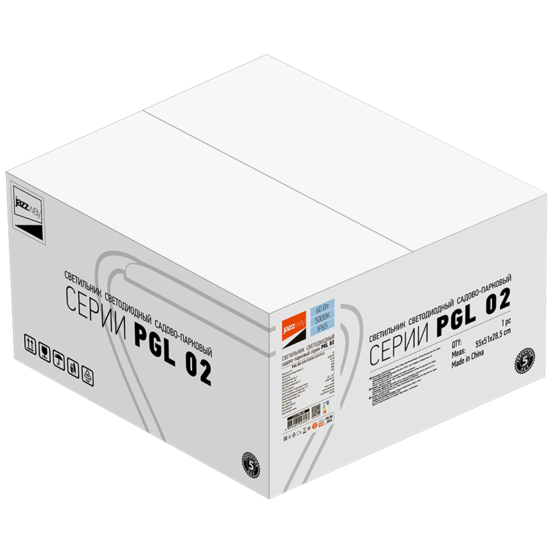 Светильник светодиодный садово-парковый венчающий  PGL 02 60w 5000K IP65 GR AC100-270 (парковый) (5лет гар.) | .5023697 | Jazzway — миниатюра 5