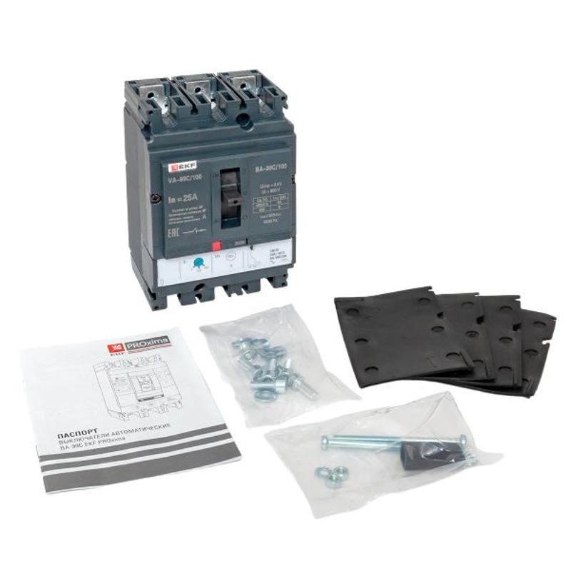 Выключатель автоматический ВА-99C (Compact NS) 100/25А 3P 36кА EKF PROxima | mccb99C-100-25 | EKF — миниатюра 16