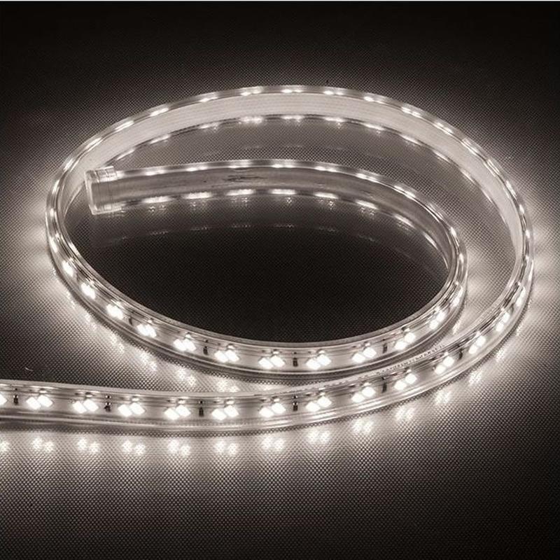 Лента светодиодная,120SMD(5730)/м 11Вт/м 220V IP65 50м, 4000K, FERON LS705 с 1 сетевым шнуром, 2 заглушками, 2 коннекторами в комплекте |48140| FERON — Feron