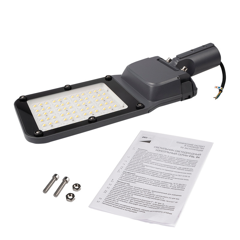 Светильник светодиодный консольный PSL 04-3 100w 5000K GR  IP65 (5лет.гар)  | .5047402 | Jazzway — миниатюра 6