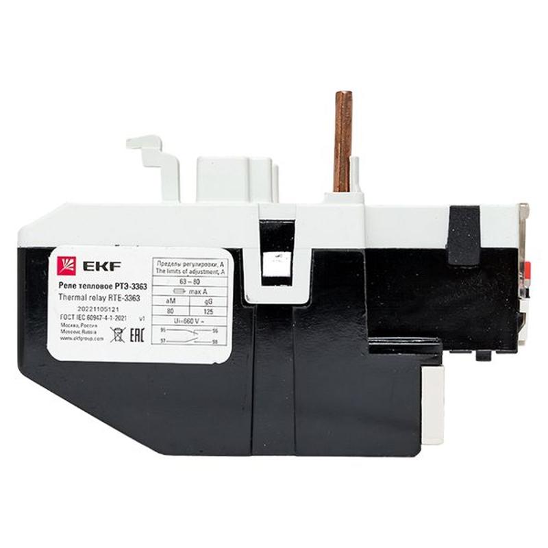 Реле тепловое РТЭ-3363 63-80А EKF PROxima | rel-3363-63-80 | EKF — миниатюра 30