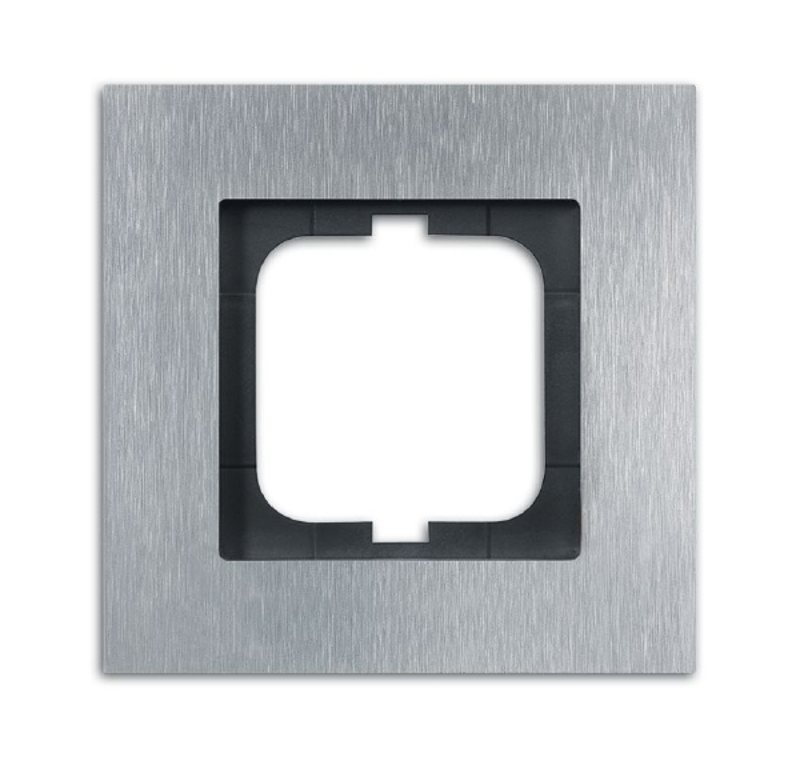 Рамка 1-постовая, серия carat, сталь | 1754-0-4254  | 2CKA001754A4254 | ABB — ABB