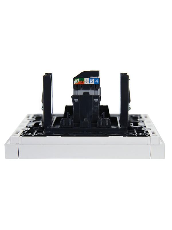 FORTE&PIANO Розетка комп. RJ45 кат.5E FP232 белый | FP-K10-1-K01 | IEK — миниатюра 5