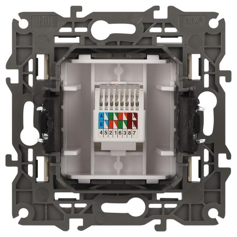 14-3107-02 Розетка RJ45, IP20, сл.кость | Б0034303 | ЭРА — миниатюра 4