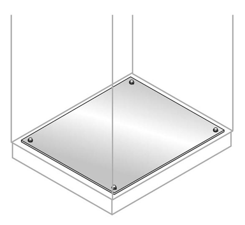 Панель нижняя фикс., нерж. ст. 1000х400мм | EF1045X | ABB — ABB