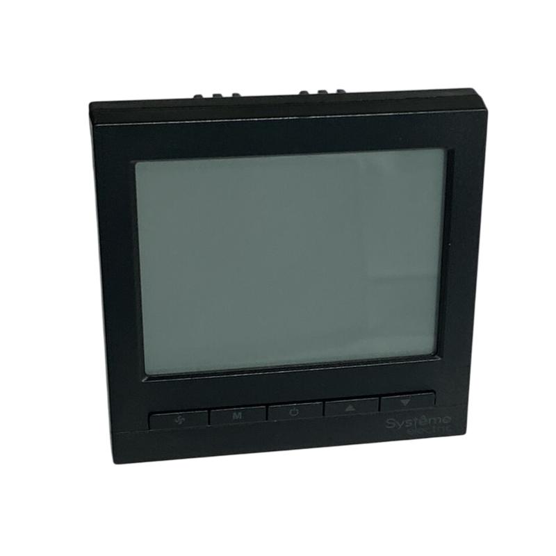 Термостат комнатный цифровой, О/Н/В/А для 4тр 3ск FCU и 2-поз.клап, 1UI 5DO Modbus ~230В чер BS | RTF4IMLB | SE — миниатюра 2