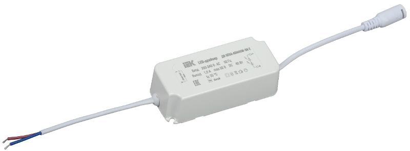 Драйвер тип ДВ SESA-ADH40W-SN Е для LED светильников 40Вт | LDVO0-40-0-E-K01 | IEK — миниатюра 1