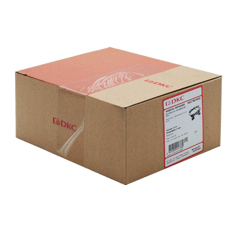 Кабель питания IEC 60320 С19 - IEC 60320 C20 - 2.0м | R5CORD9020 | DKC — миниатюра 2