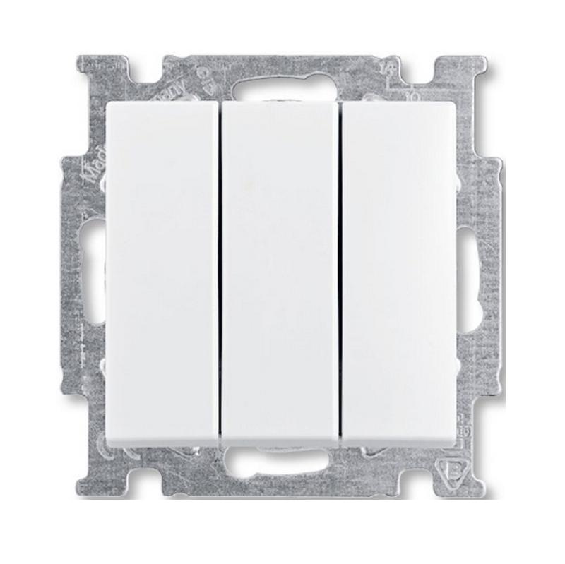 ABB Basic 55 Альп. белый Выключатель 3-клавишный, 16А | 1012-0-2155  | 2CKA001012A2155 | ABB — ABB