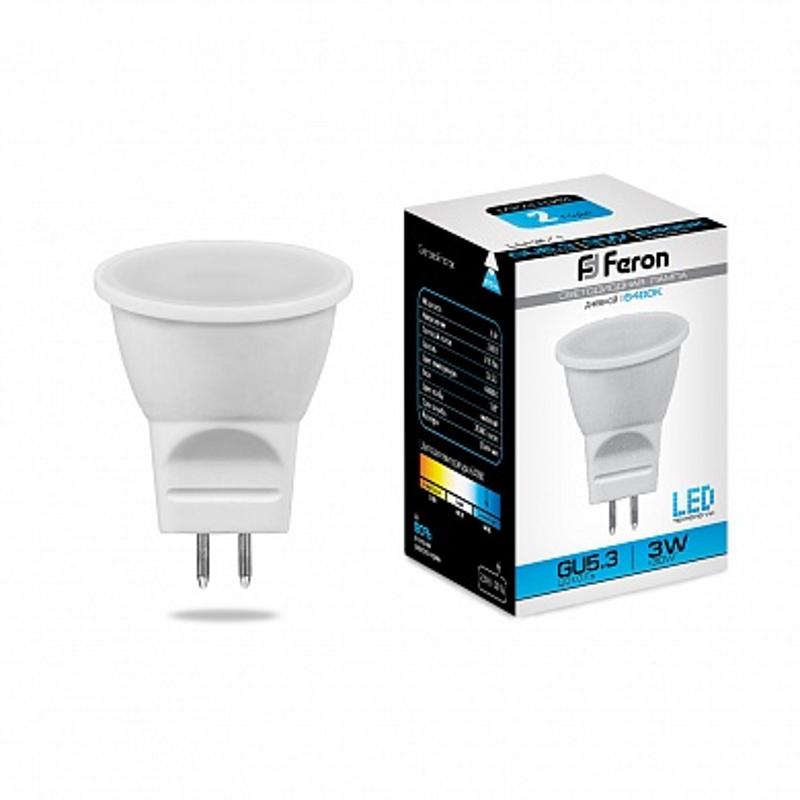 Лампа светодиодная LB-271 (3W) 230V G5.3 6400K MR11 | 25553 | FERON — Feron