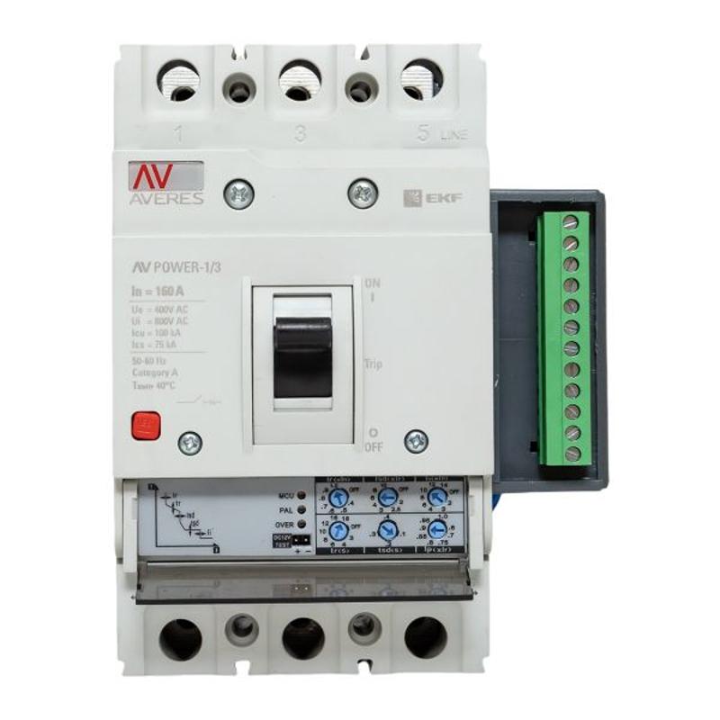 Выключатель автоматический AV POWER-1/3 160А 100kA ETU2.2 AVERES | mccb-13-160H-2.2-av | EKF — миниатюра 19