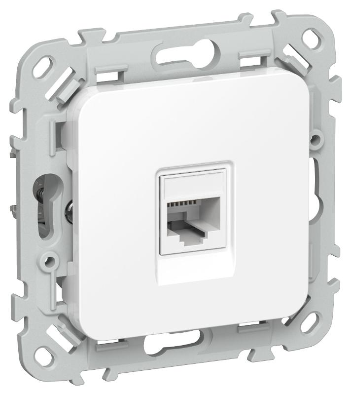 FLITE Розетка компьютерная RJ45 кат.5Е UTP РК5е-1-0-ФлБ белый | FI-K12-1-K01 | IEK — IEK (ИЭК)